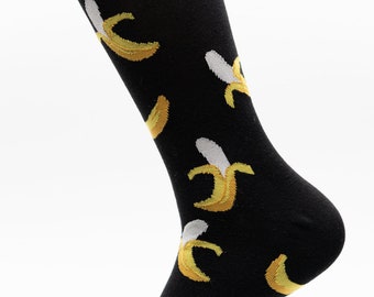 Yellow Dancing Banana Exciting Crazy Dress Troser Sock For Men Women Botts Yellow Dancing Banana Exciting Crazy Dress Troser Sock For Men Women Botts
