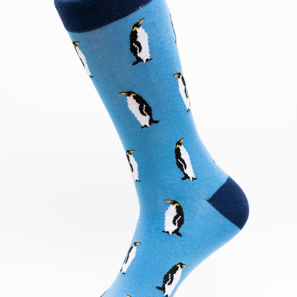 Penguin Crew Socks | Fun Socks | Cool Socks | Awesome Socks | Crazy Socks | Groom Socks | Funky Socks | Men's Socks | Animal Socks