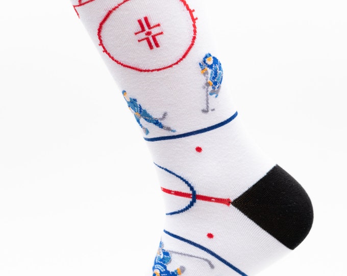 Mens Socks | Hockey Socks | Fun Socks | Hockey Socks | NHL Socks | Hockey Lover Gifts | Groom Socks | Funky Socks