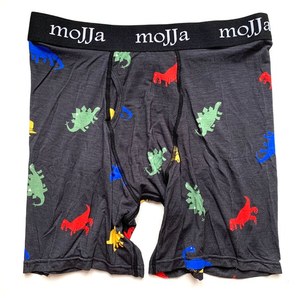 Men's Dinosaur Boxer Briefs | Modal Underwear | Fun Gitch | Groom Gifts | Sweat Proof | Comfortable Undies | Funky Gifts for Men Him