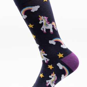 Mens Socks | Unicorn Socks | Fun Socks | Cool Socks | Awesome Socks | Crazy Socks | Groom Socks | Funky Socks