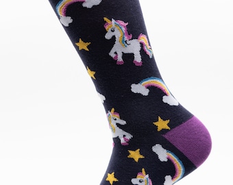 Mens Socks | Unicorn Socks | Fun Socks | Cool Socks | Awesome Socks | Crazy Socks | Groom Socks | Funky Socks