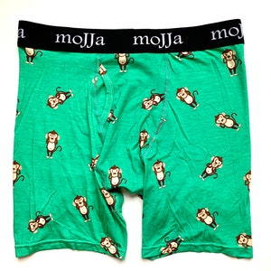 Men&#39;s Monkey Boxer Briefs | Modal Underwear | Fun Gitch | Groom Gifts | Sweat Proof | Comfortable Undies | Funky Gifts for Men Him