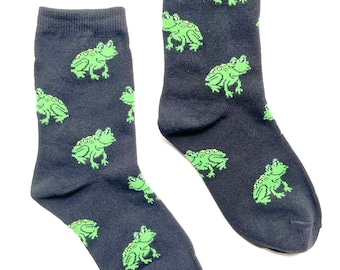 Kids&#39; Socks | Frog Crew Socks | Fun Socks | Cool Socks | Awesome Socks | Crazy Socks | Funky Socks