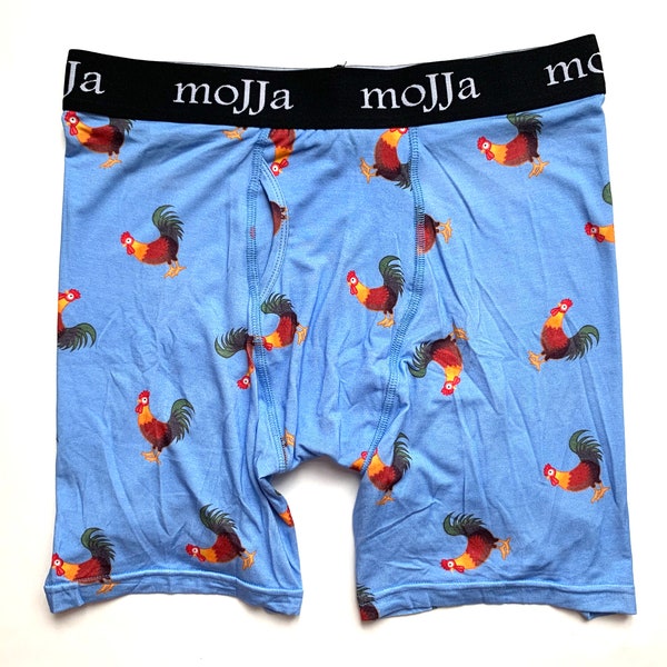 Men's Rooster Boxer Briefs | Modal Underwear | Fun Gitch | Groom Gifts | Sweat Proof | Comfortable Undies | Funky Gifts for Men Him