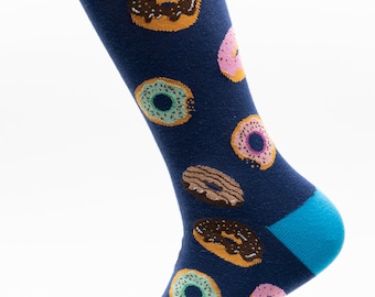 Mens Socks | Donuts Socks | Fun Socks | Cool Socks | Awesome Socks | Crazy Socks | Groom Socks | Funky Socks