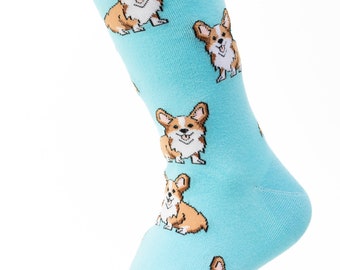 Women's Corgi Socks | Dog Lover Socks | Pet Socks | Pet Lover | Crazy Socks | Bride Socks | Funky Socks | Gifts for her