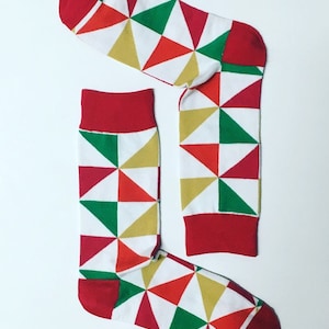 Mens Socks | Triangle Socks | Fun Socks | Cool Socks | Awesome Socks | Crazy Socks | Groom Socks | Funky Socks