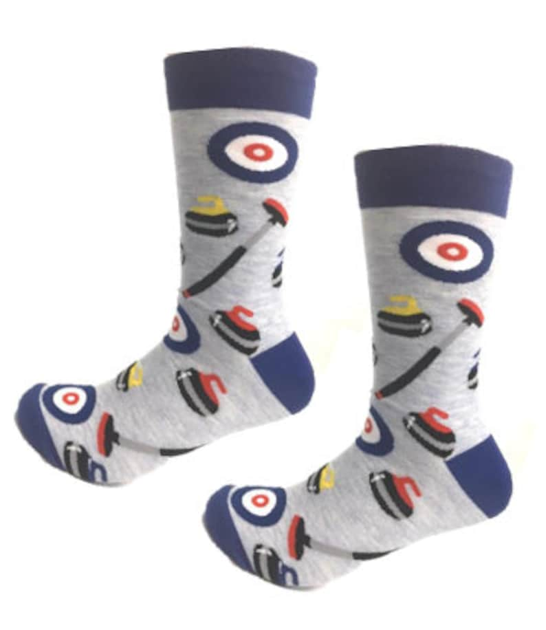 Curling Socks Fun Socks Cool Gifts Awesome Socks Crazy Socks Groom Socks Funky Socks image 2