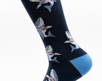 Mens Socks | Shark Socks | Fun Socks | Cool Socks | Awesome Socks | Crazy Socks | Groom Socks | Funky Socks