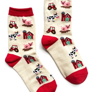 Kids&#39; Socks | Farm Socks | Barn Theme Socks | Fun Socks | Cool Socks | Awesome Socks | Crazy Socks | Funky Socks
