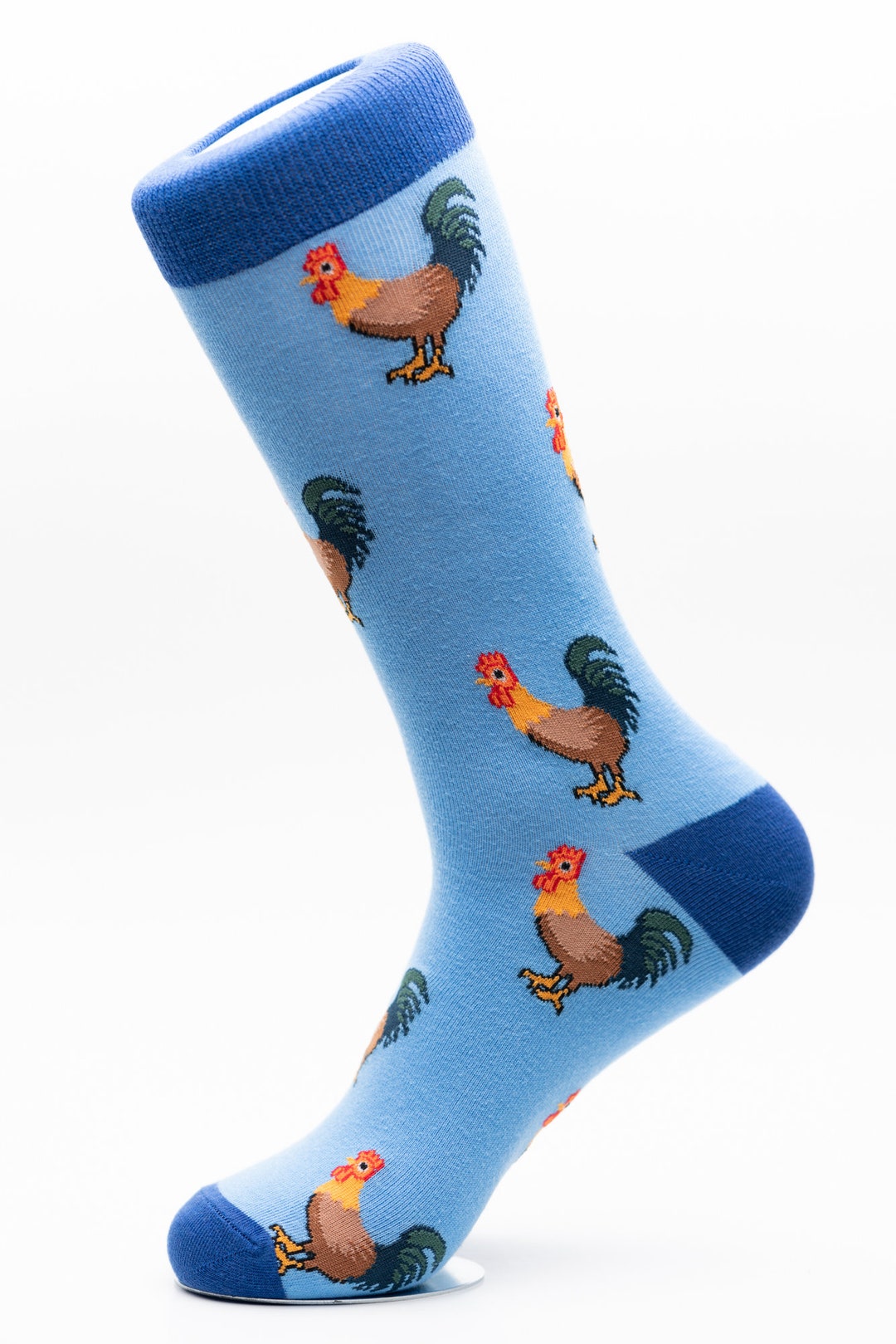 Mens Socks Rooster Crew Socks Fun Socks Cool Socks Awesome Socks Crazy