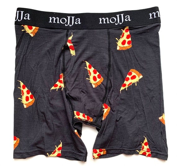Men's Pizza Boxer Briefs Modal Underwear Fun Gitch Groom Gifts Sweat Proof  Comfortable Undies Funky Gifts for Men Him 