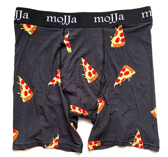 Men's Pizza Boxer Briefs Modal Underwear Fun Gitch Groom Gifts