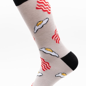 Socks | Bacon and Eggs Socks | Brunch Socks | Food Socks | Breakfast Socks | Crazy Socks | Groom Socks | Funky Socks