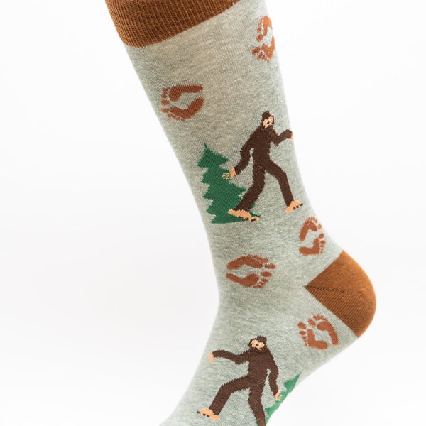 Chaussettes Sasquatch | Chaussettes Big Foot Crew | Chaussettes amusantes | Chaussettes fraîches | Chaussettes géniales | Chaussettes folles | Chaussettes de marié | Chaussettes funky | Chaussettes Homme