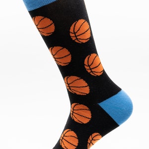 Mens Socks | Basketball Socks | Fun Socks | NBA Socks | Basketball Fan Gift | Sports Socks | Groom Socks | Funky Socks