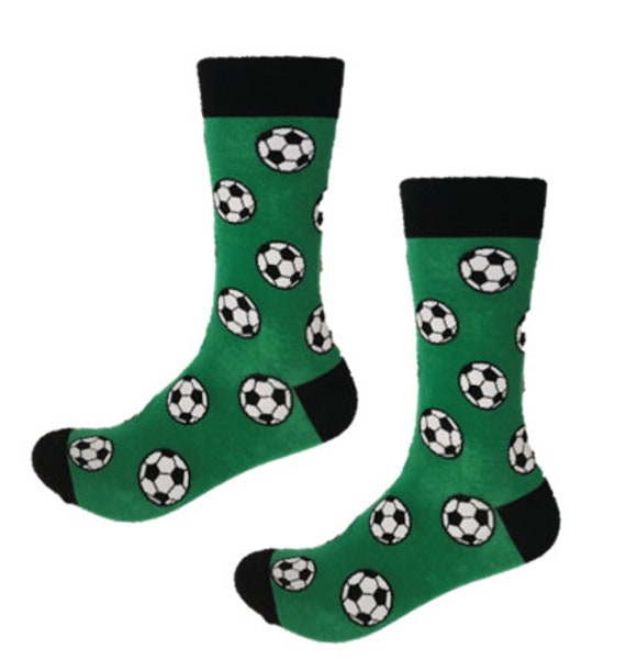 Mens Socks Soccer Crew Socks Sports Socks FIFA Socks Awesome Socks Crazy Socks Groom Socks Funky Socks