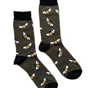 Bumble Bee Socks | Fun Socks | Novelty Socks for him | Awesome Socks | Crazy Socks | Holiday Themed Socks | Funky Socks | Honeycomb