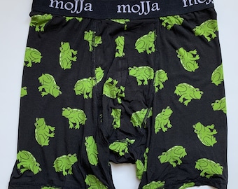 Frog Boxer Briefs | Modal Underwear | Fun Gitch | Groom Gifts | Comfortable Undies | Novelty Gifts for Men Him | Men's Boxers