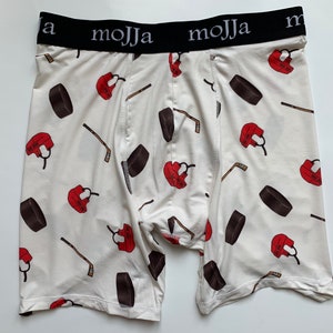 Hockey Accessories Boxer Briefs | Modal Underwear | Fun Gitch | Groom Gifts | Comfortable Undies | Novelty Gifts for Men Him | Men&#39;s Boxers