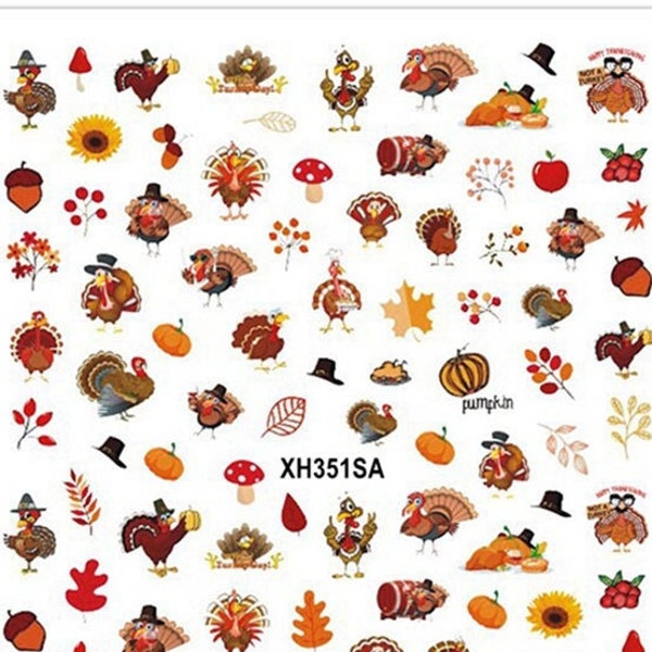 Thanksgiving Nails - Etsy