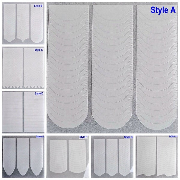 Perfect 5 Sheets French Manicure Nail Art Tips Guides for DIY Decoration Stencil Tools  ( The Same Design 5 Sheets )