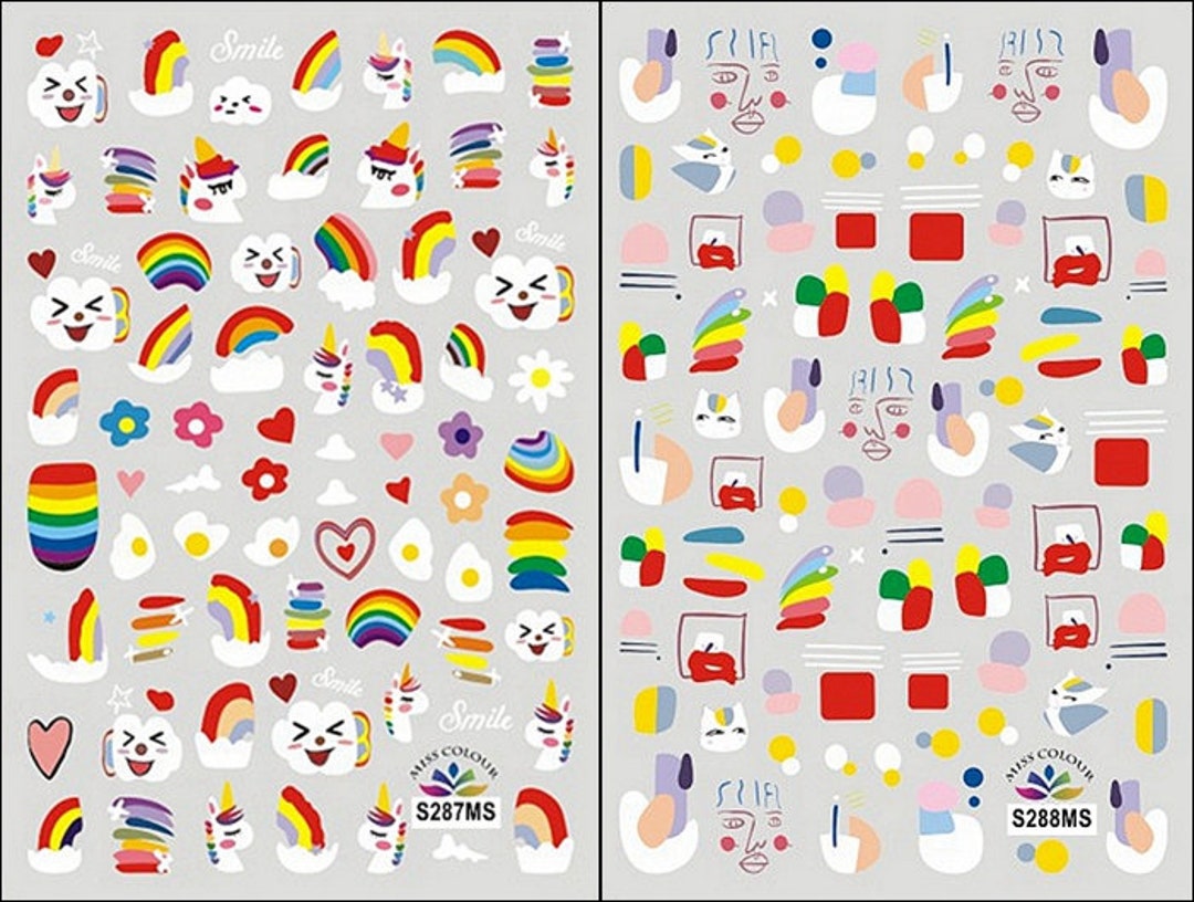 decalmile Adesivi Murali Arcobaleno Grande Adesivi da Parete Sole Nube Stella Decorazione Murale Asilo Nido Camera da Letto Cameretta Bambini