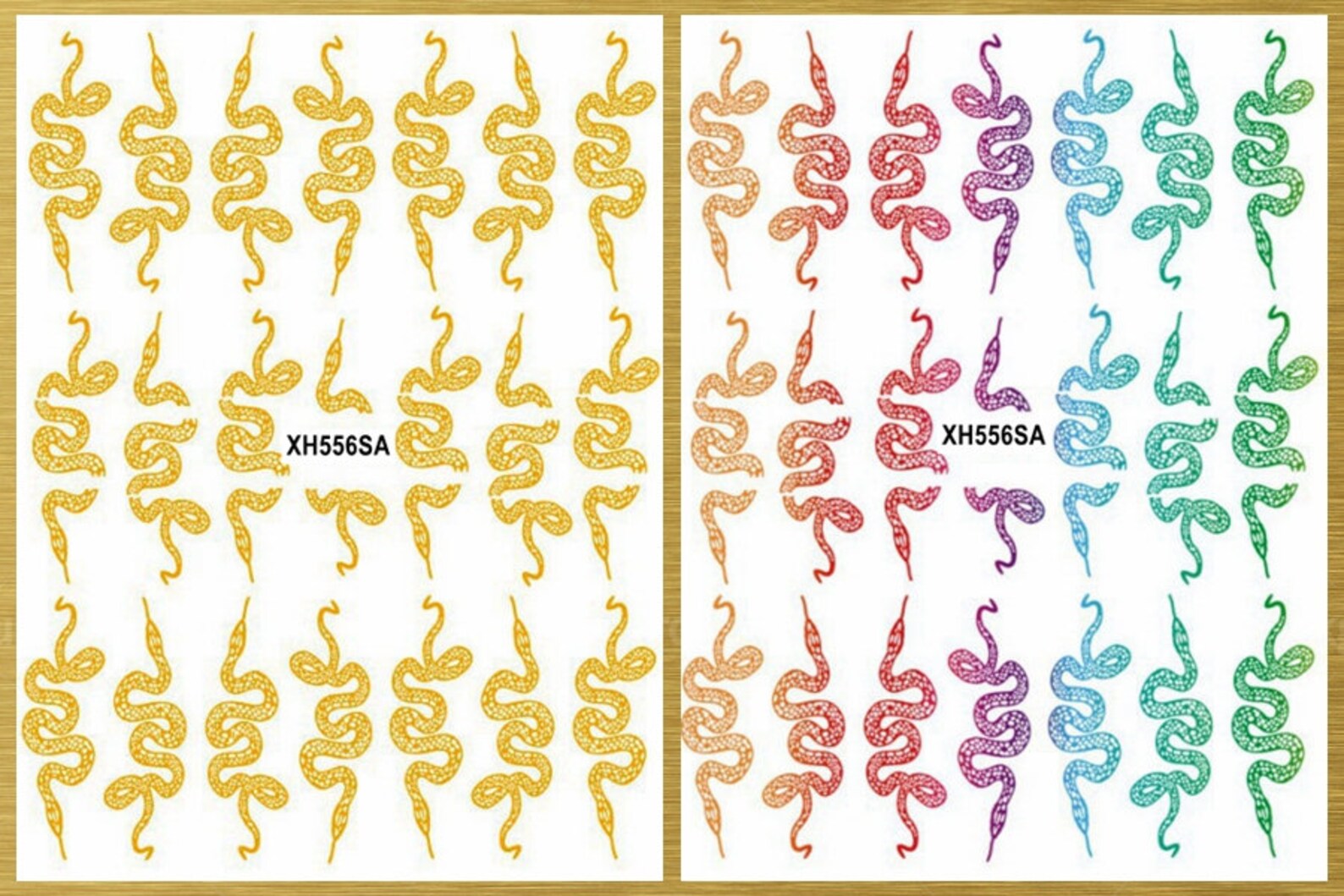 Snake Nail Stickers Decals Snakes Butterfly Eagle Skull Cross Etsy