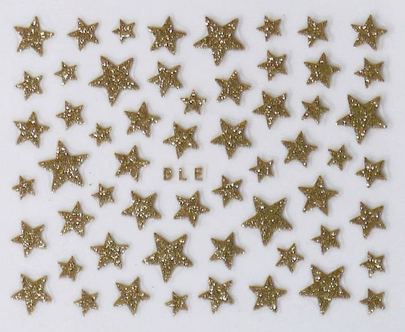 EMBOSSED CHRISTMAS STARS Peel Off Stickers Six Point Gold Silver Clear  Sticker