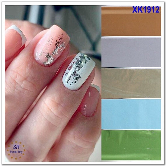 Metallic Chrome Nail Foil Transfer Nails Design – Scarlett Nail