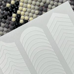 French Tip Guide Nail Tips Guide Decals DIY Stencil ( The Same Design 5 Sheets )