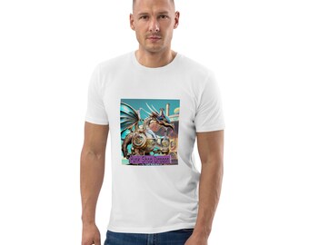 Punk Shop Dragon Living Large T-shirt unisexe en coton bio