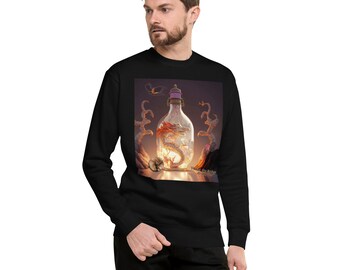 Flame the Red Dragon, from the Punk Shop Dragon series, Unisex Premium Sweatshirt