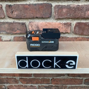 RIDGID 18V Power Battery Storage Dock Mounting Bracket for 18V Lithium-Ion Batteries