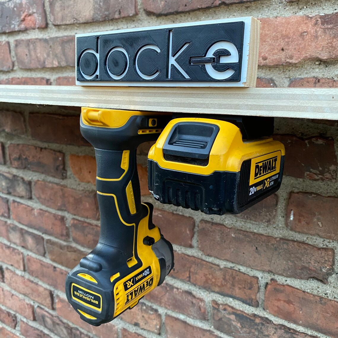 Dewalt 20V Power Tool Storage Dock Mounting Bracket for 20V Etsy