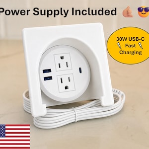 Lovesac Power Hub Housing + Outlet for Sactionals (Fast Charging USB-C, USB, Plug Hub) StealthTech