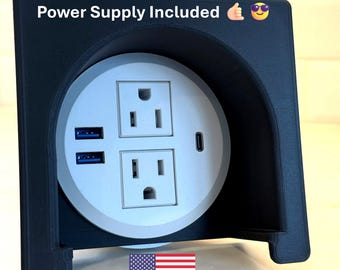 Lovesac Power Hub Housing + Outlet for Sactionals (Plug Hub, Fast Charging USB-C, USB)