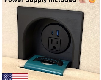 Lovesac Power Hub Housing + Outlet for Sactionals (Fast Charging USB-C, USB) StealthTech