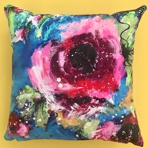 Rose on Blue Velvet