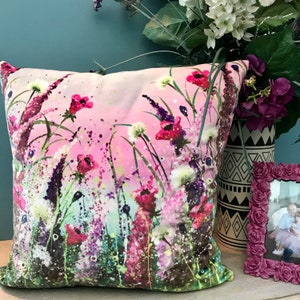 Seeds of Summer Velvet Cushion