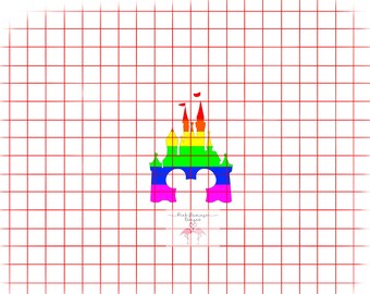 Free Free 164 Disney Castle Rainbow Svg SVG PNG EPS DXF File