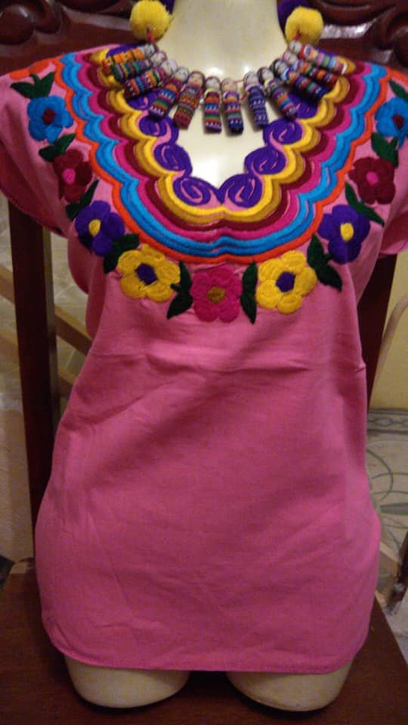 Mexican Blouse Handmade Mexican Blouse Embroidered 5 de mayo