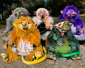 Artdoll Opossums with Flowers