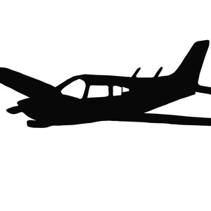 Precut Stained Glass, Precut Glass Airplane in COE 96, Black Opaque Glass in Multiple Sizes
