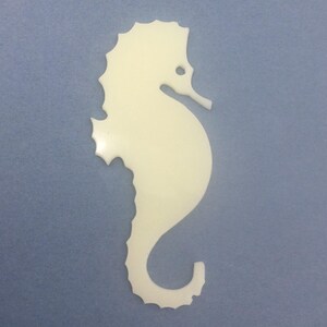 Precut Stained Glass, Precut Glass Seahorse, COE 90 or COE 96, For use in Fusing, Stained Glass, Mosaics and Glass Blowing