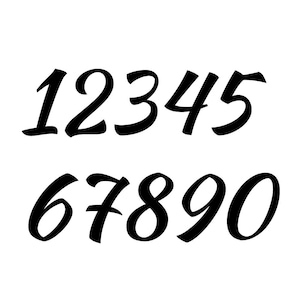 Fusible Precut Stained Glass Numbers, 1" 2" 3" 4" 5" Tall | 90 COE or 96 COE  | Multiple Colors & Sizes | Glass Fusing or Mosaics