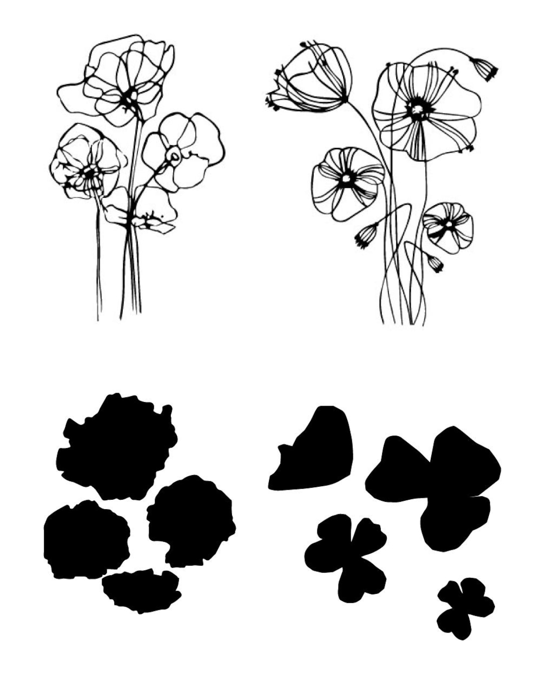 Flowers, Silk Screen Stencils, Ceramics, Clay, Screen Printing