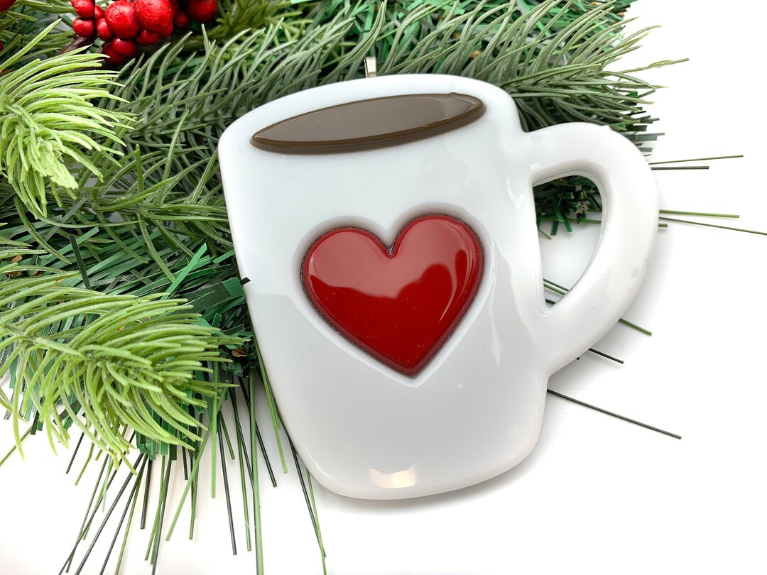 Coffee Cup Ornament, Coffee Lovers Ornament, Neighbor Christmas Gift ...