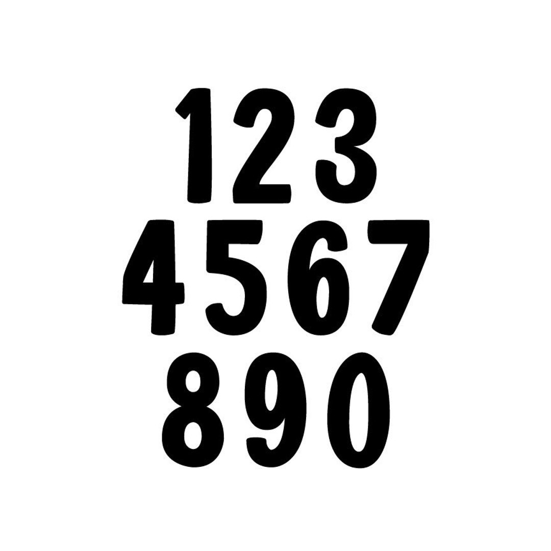 Precut Numbers, Fusible Stained Glass Numbers, 1 2 3 4 5 Tall 90 COE or